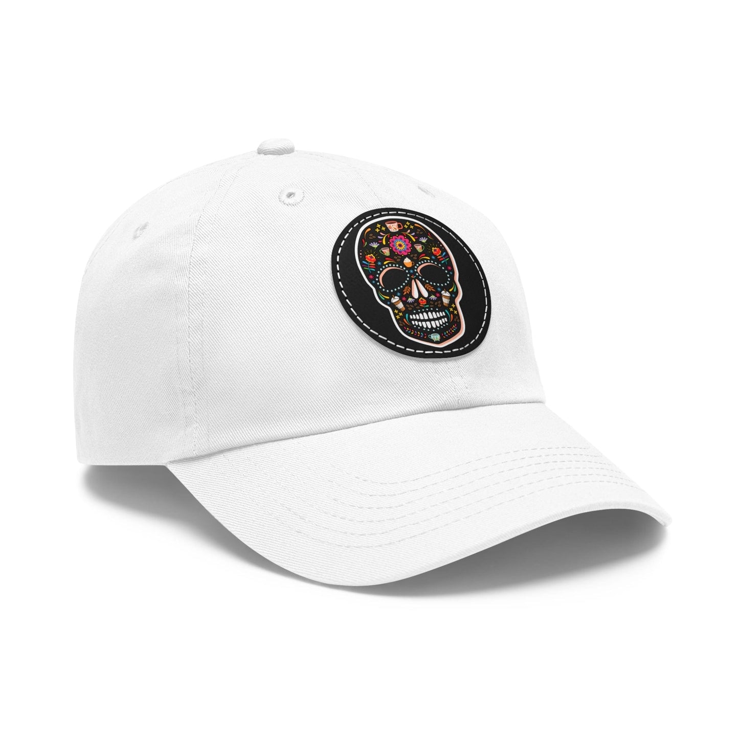 Good Bean Gifts Caffeinated Sugar Skull Dad Hat for Coffee Lover