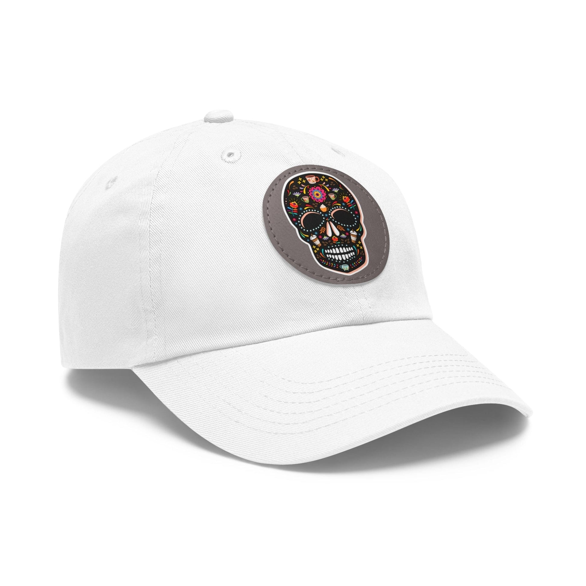 Good Bean Gifts Caffeinated Sugar Skull Dad Hat for Coffee Lover