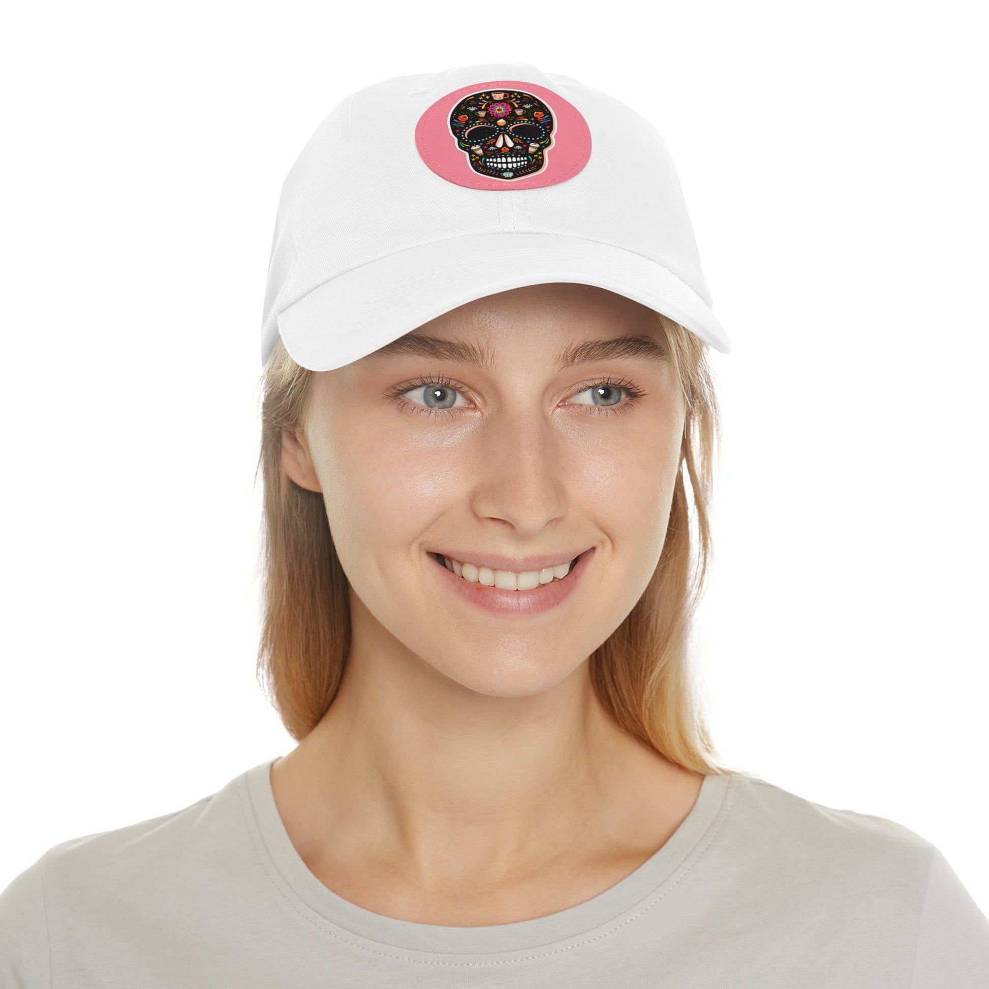 Good Bean Gifts Caffeinated Sugar Skull Dad Hat for Coffee Lover