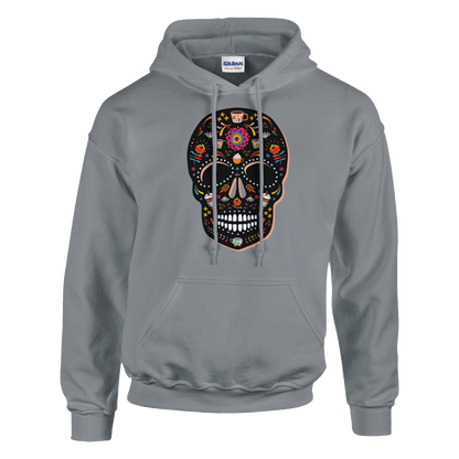 Good Bean Gifts "Caffeinated Sugar Skull"  Unisex Pullover Hoodie | Gildan® 18500