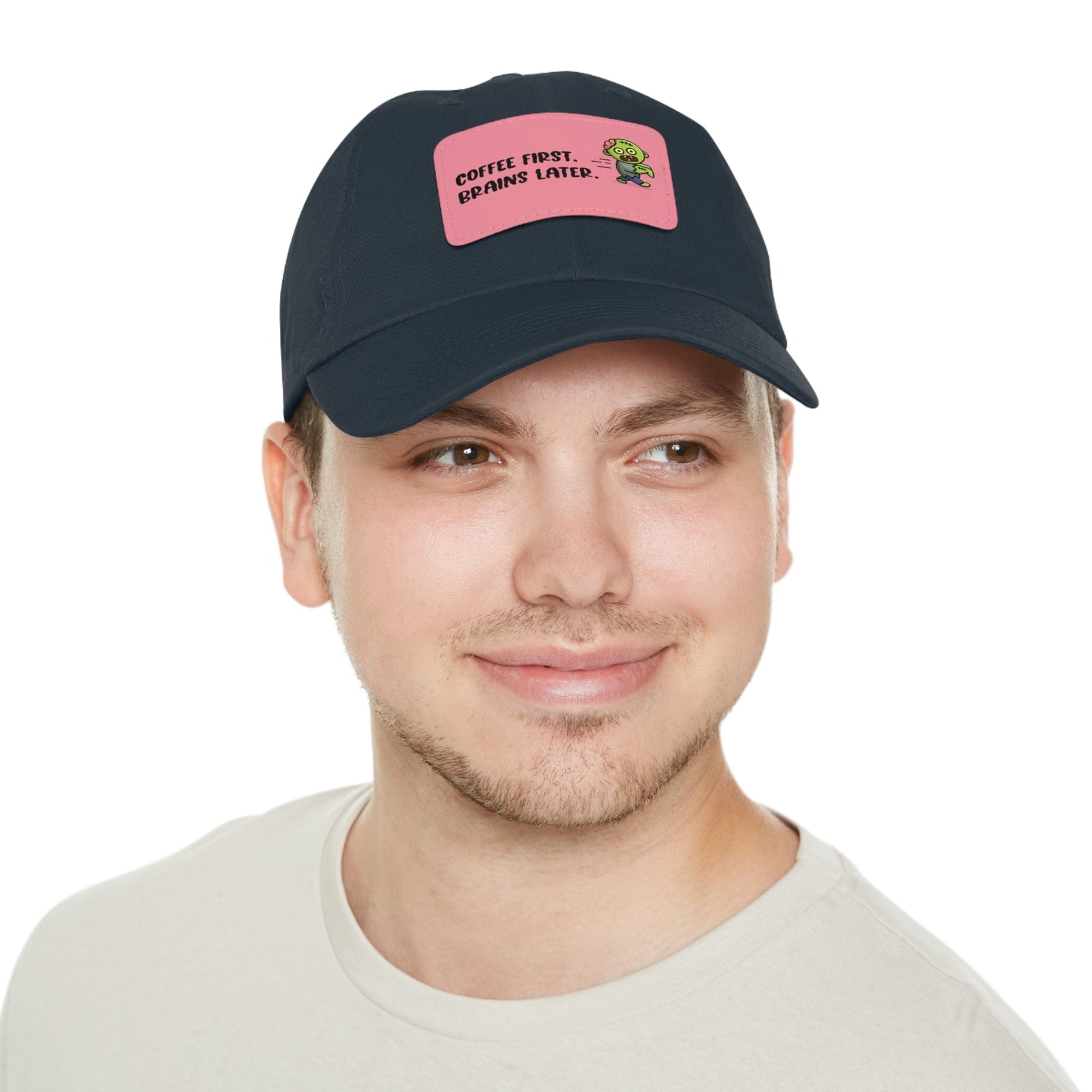 Good Bean Gifts "Caffeinated Zombie" Dad Hat with Leather Patch