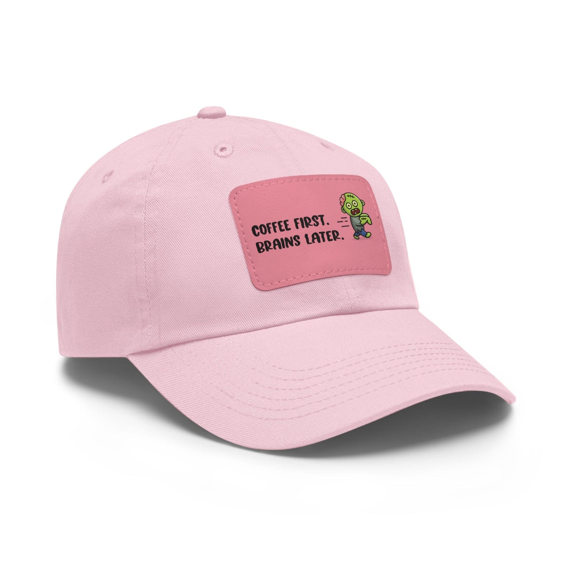 Good Bean Gifts "Caffeinated Zombie" Dad Hat with Leather Patch