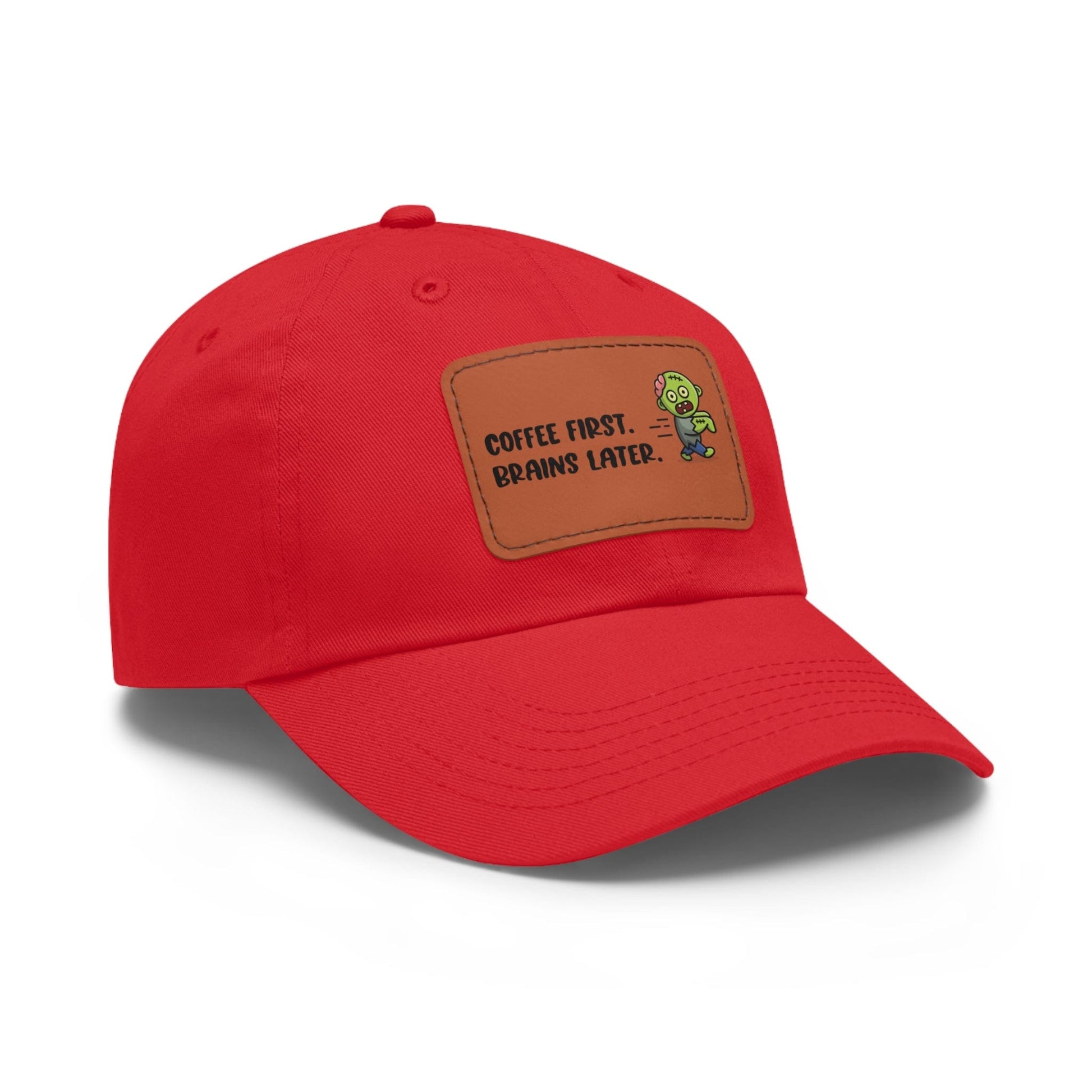 Good Bean Gifts "Caffeinated Zombie" Dad Hat with Leather Patch