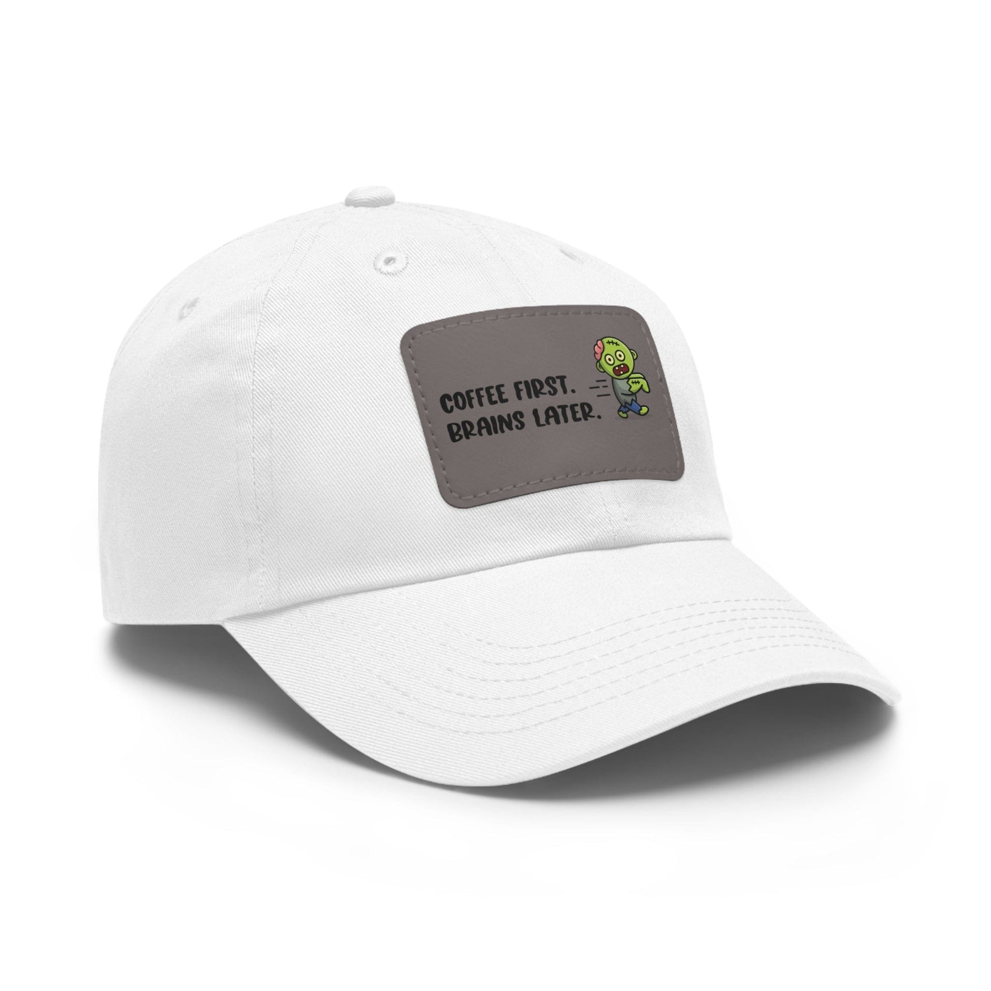 Good Bean Gifts "Caffeinated Zombie" Dad Hat with Leather Patch