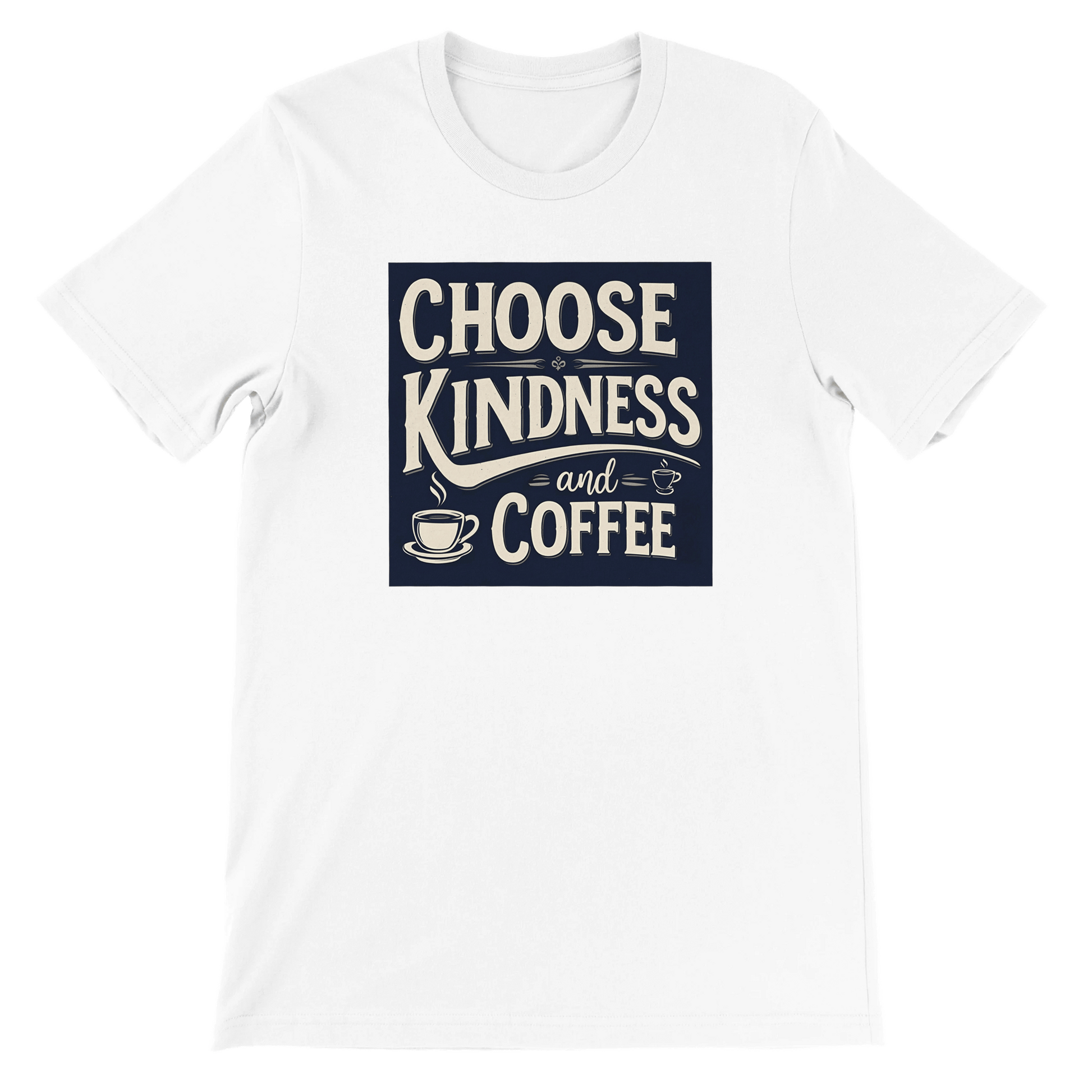 Good Bean Gifts Choose Kindness and Coffee T-Shirt – Premium Cotton Tee for Coffee Lovers