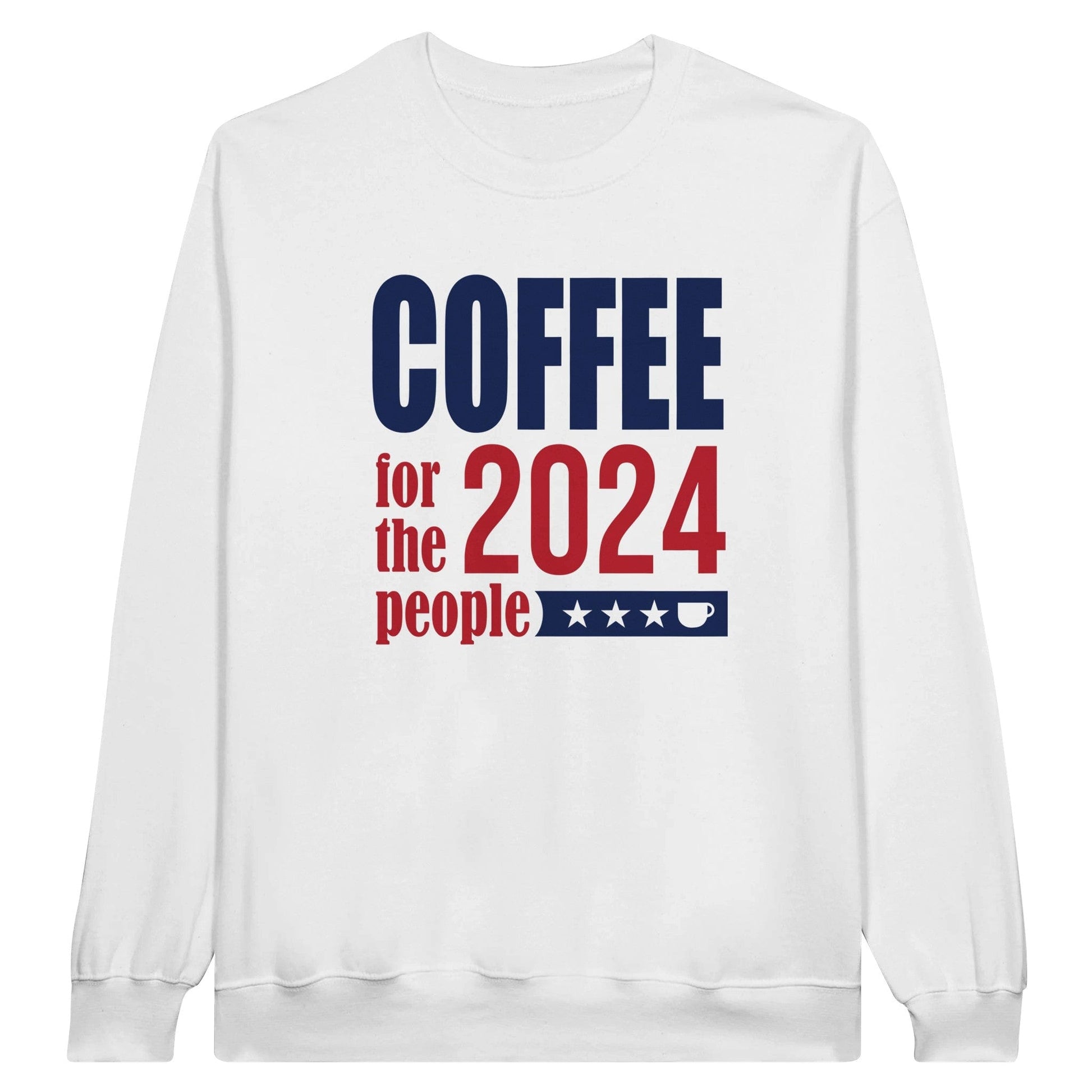 Good Bean Gifts "Coffee 2024 - For The People " Classic Unisex Crewneck Sweatshirt White / S