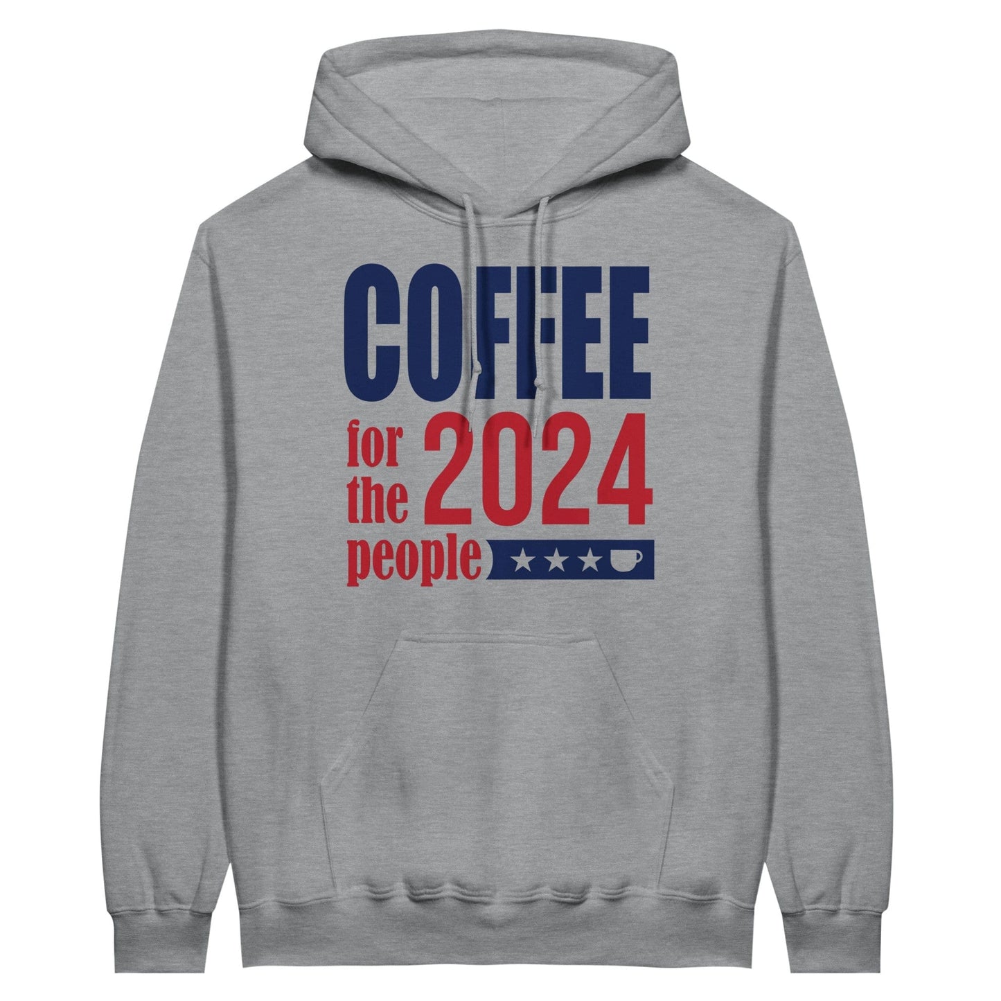 Good Bean Gifts "Coffee 2024 - For The People " Classic Unisex Pullover Hoodie Sports Grey / S