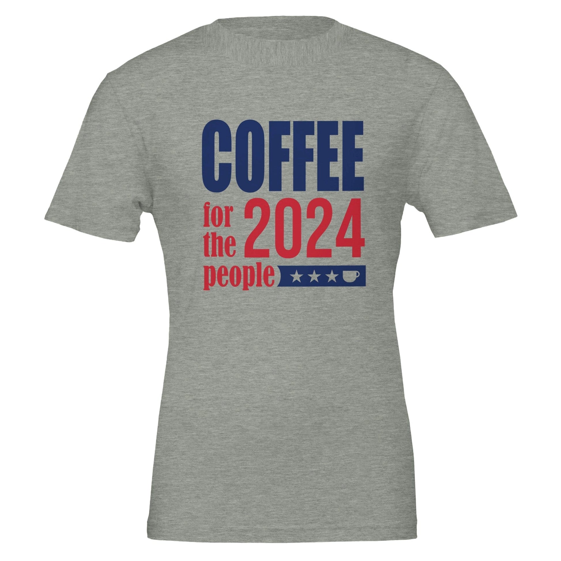 Good Bean Gifts "Coffee 2024 - For The People "Unisex Crewneck T-shirt | Bella + Canvas 3001 Athletic Heather / S