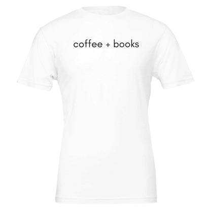 Good Bean Gifts Coffee + Books Unisex T-Shirt – Perfect Blend for Coffee and Book Lovers