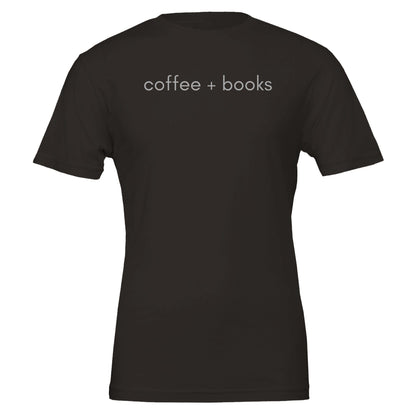 Good Bean Gifts Coffee + Books Unisex T-Shirt – Perfect Blend for Coffee and Book Lovers Black / S