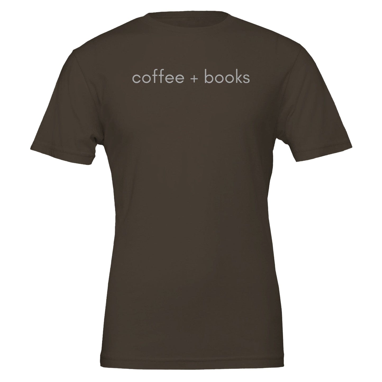 Good Bean Gifts Coffee + Books Unisex T-Shirt – Perfect Blend for Coffee and Book Lovers Brown / S