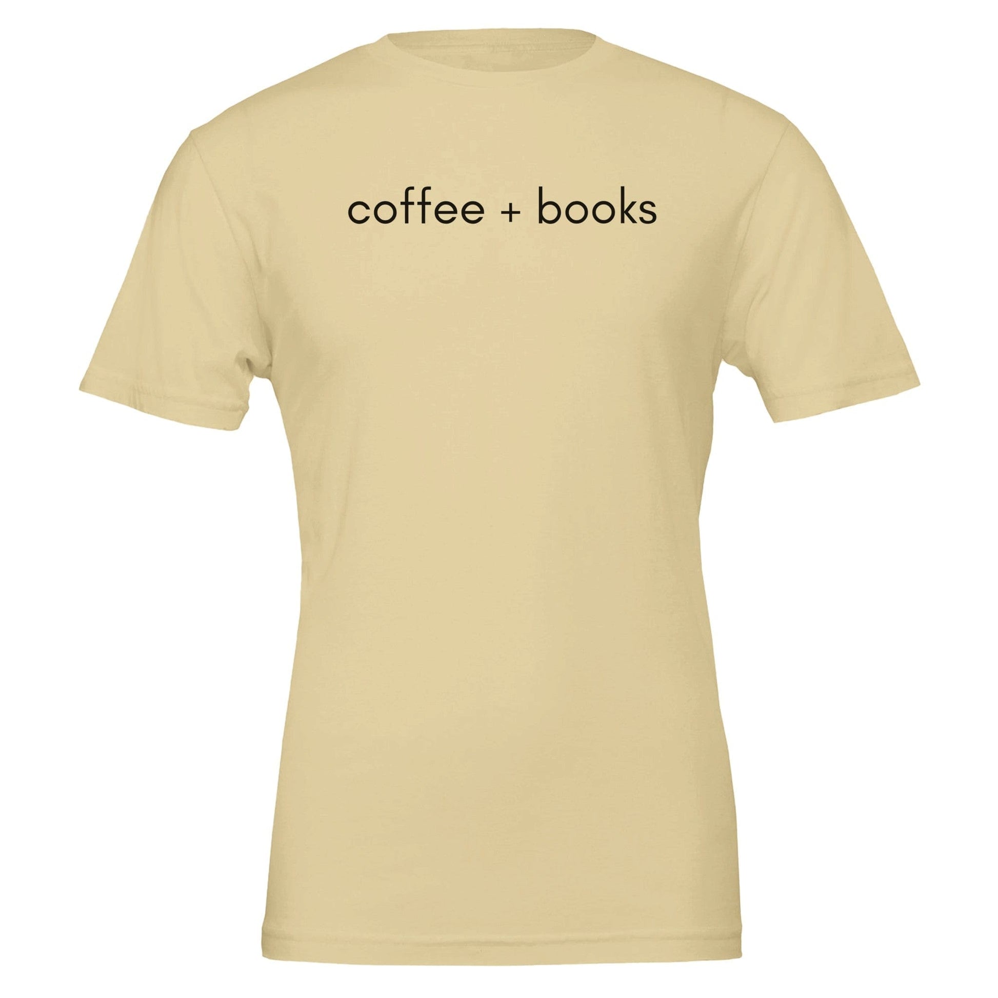 Good Bean Gifts Coffee + Books Unisex T-Shirt – Perfect Blend for Coffee and Book Lovers Natural / S