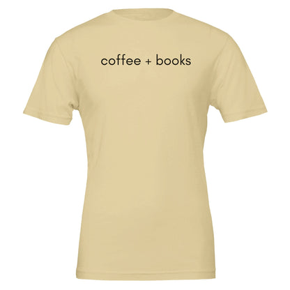 Good Bean Gifts Coffee + Books Unisex T-Shirt – Perfect Blend for Coffee and Book Lovers Natural / S