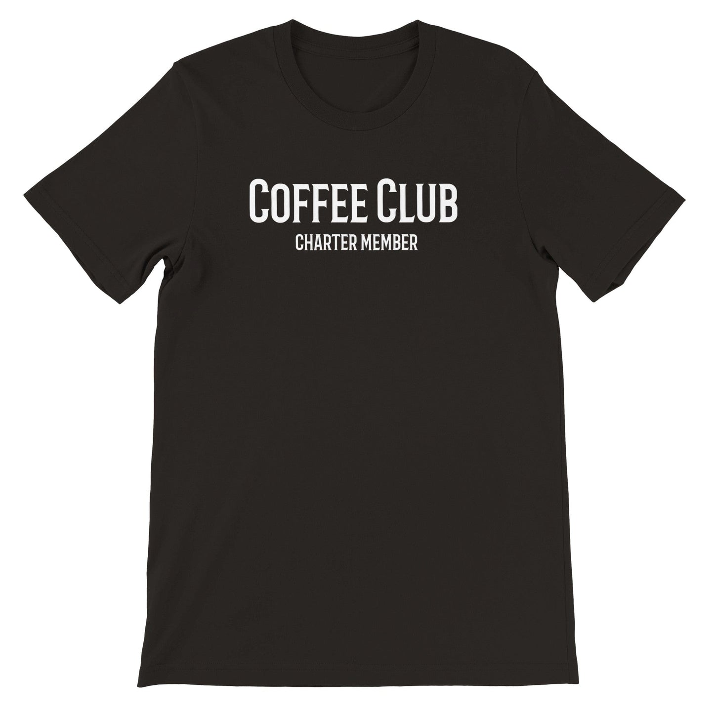 Good Bean Gifts Coffee Club T-Shirt - Charter Member Design for Coffee Lovers