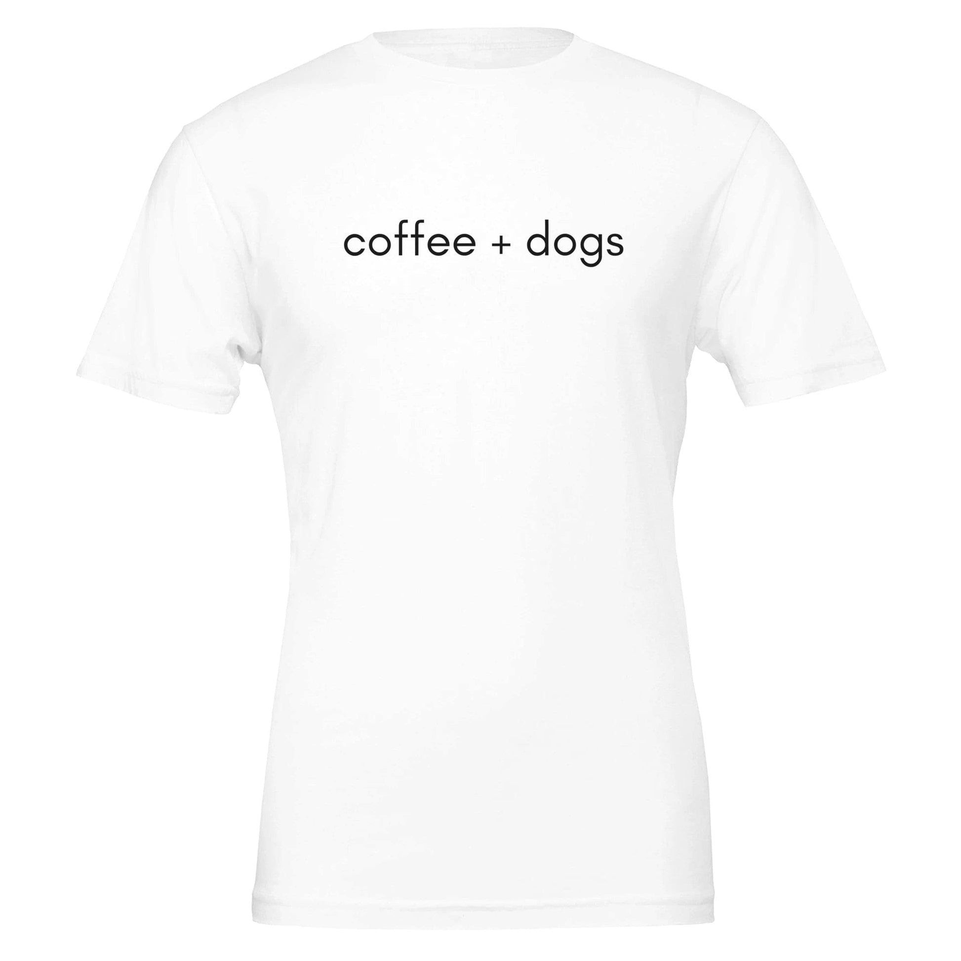 Good Bean Gifts Coffee + Dogs T-Shirt – Premium Unisex Cotton Tee