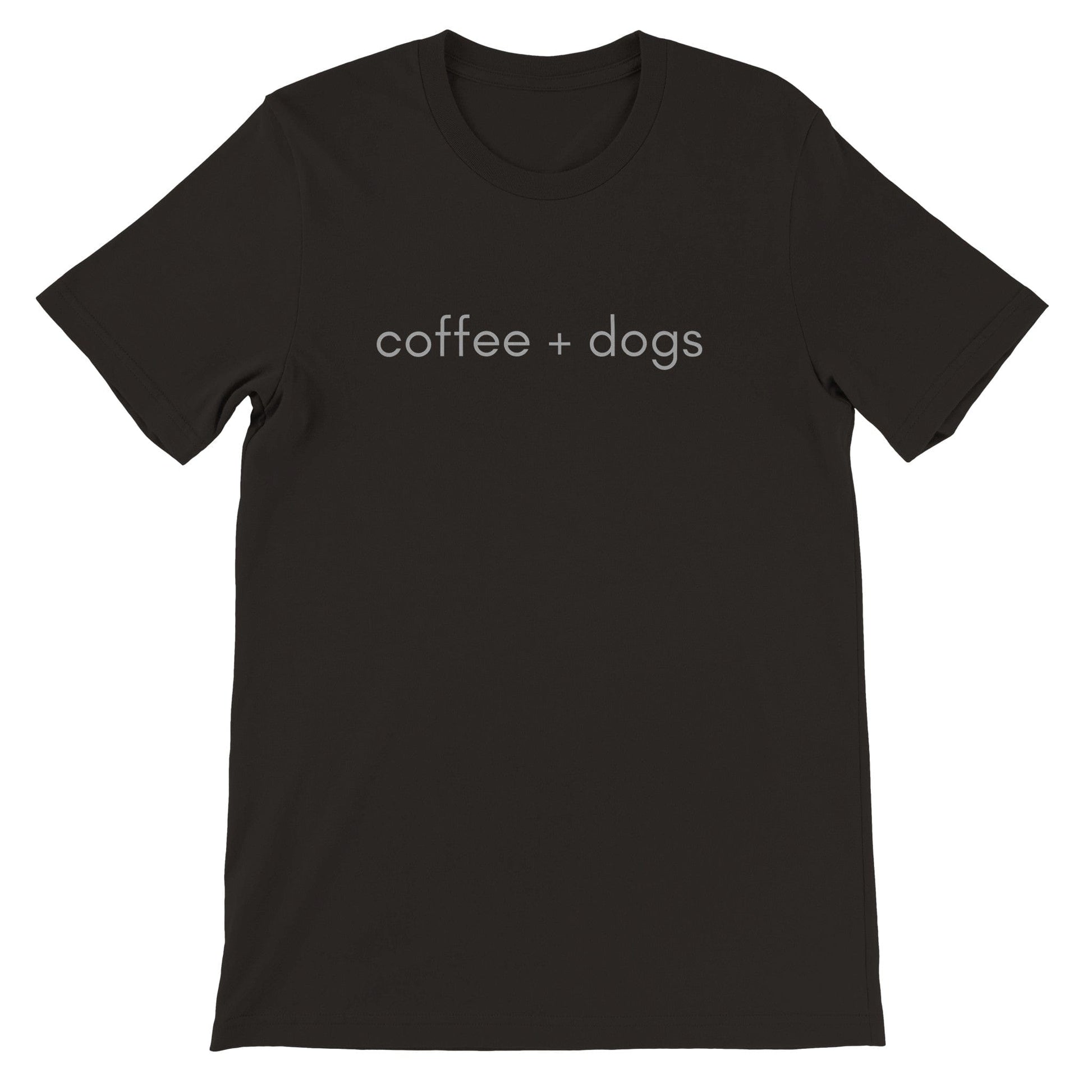 Good Bean Gifts Coffee + Dogs T-Shirt – Premium Unisex Cotton Tee