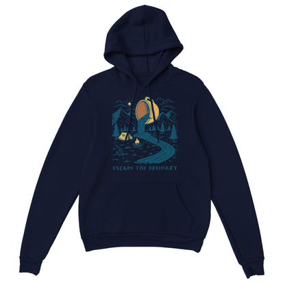 Good Bean Gifts Coffee, Escape the Ordinary-Pullover Hoodie Navy / S