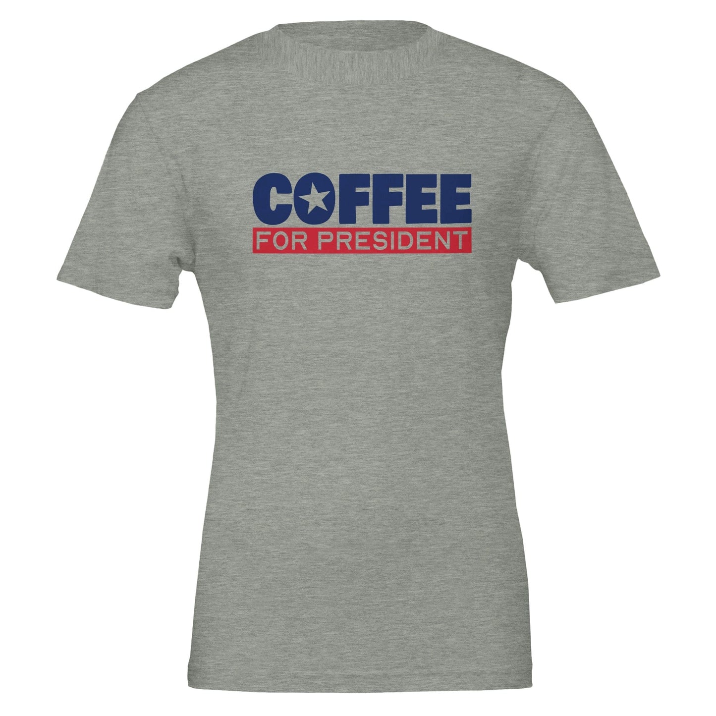 Good Bean Gifts "Coffee For President" Unisex Crewneck T-shirt | Bella + Canvas 3001 Athletic Heather / S