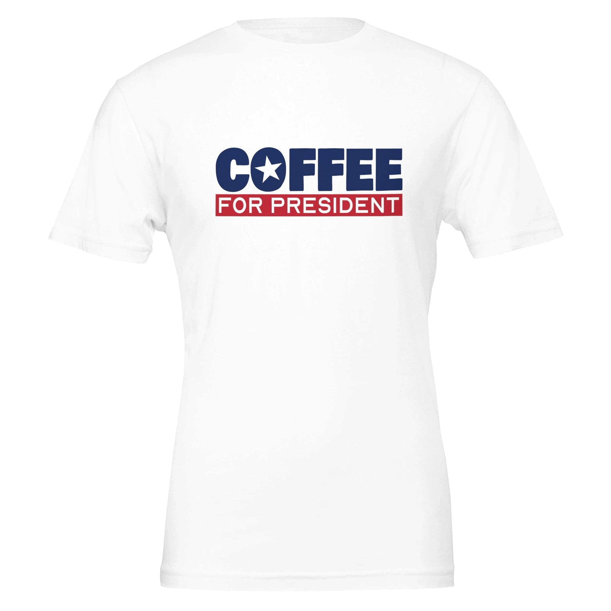 Good Bean Gifts Coffee For President - Unisex Crewneck T-shirt | Bella + Canvas 3001 White / S