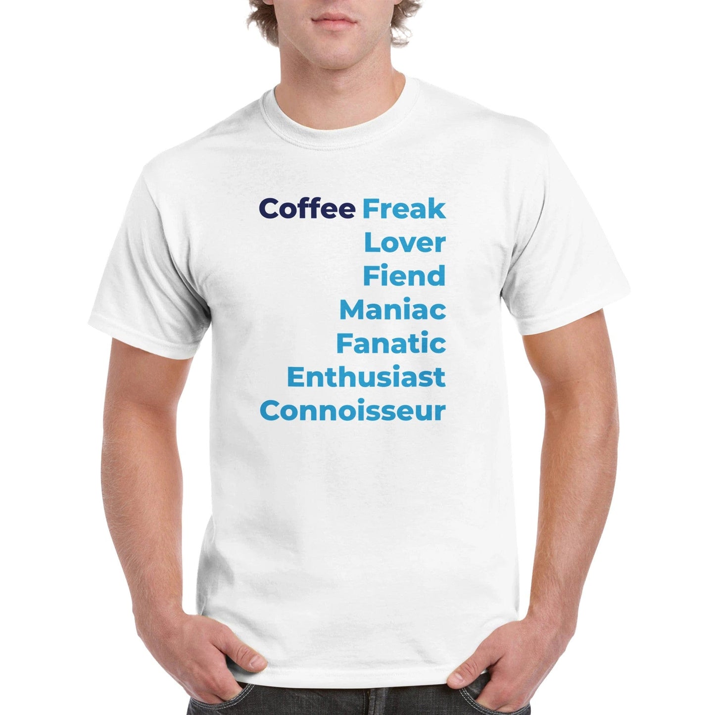 Good Bean Gifts Coffee Freak - Unisex Crewneck T-shirt White / S