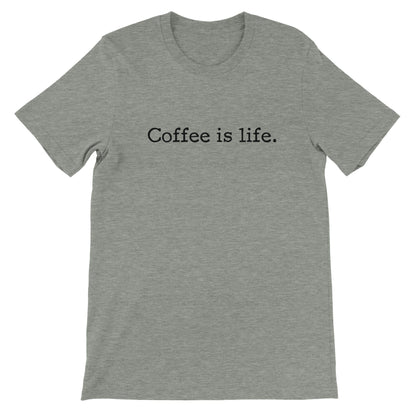 Good Bean Gifts Coffee is Life -  Unisex Crewneck T-shirt Athletic Heather / S