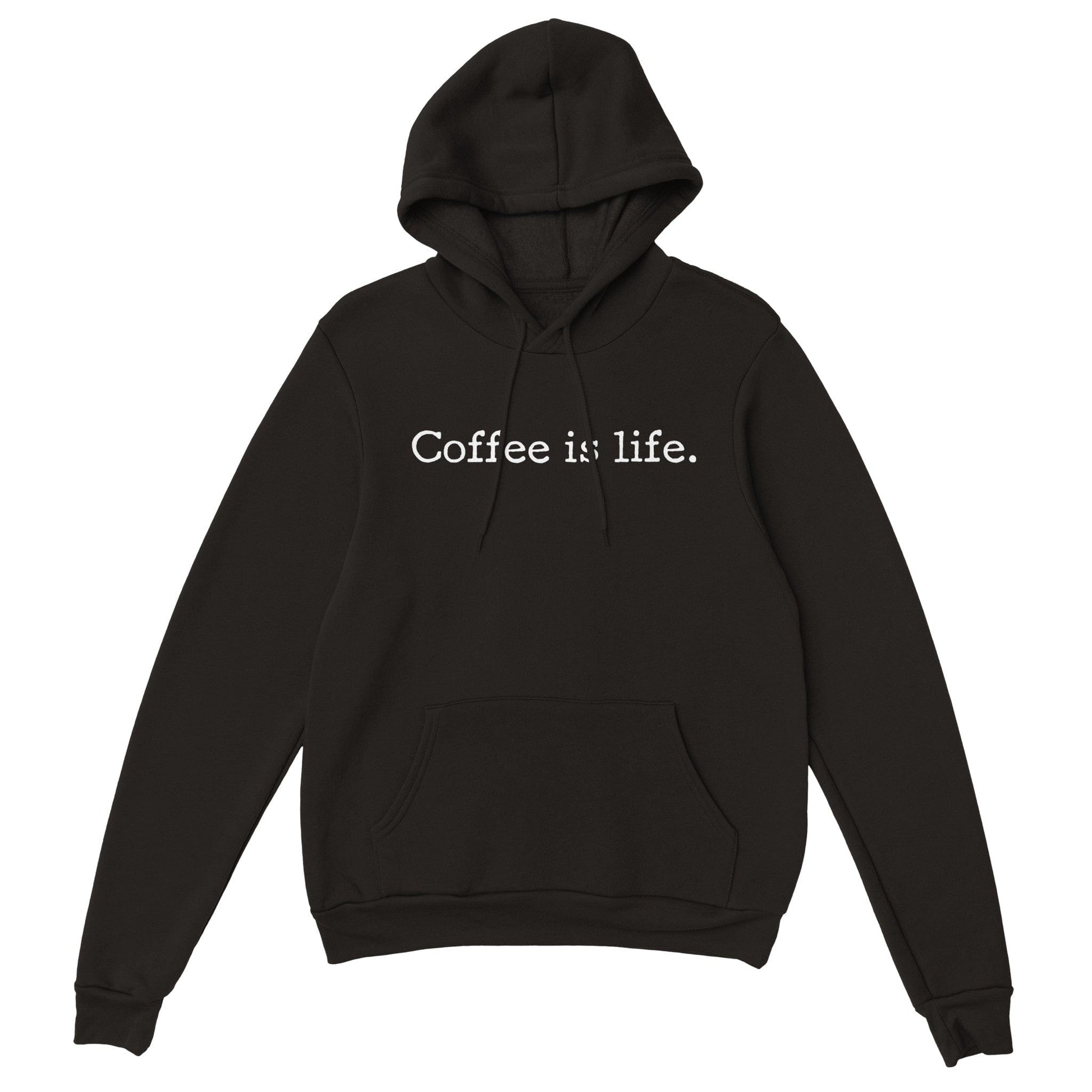 Good Bean Gifts Coffee is Life - Unisex Pullover Hoodie Black / S