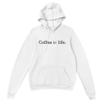 Good Bean Gifts Coffee is Life - Unisex Pullover Hoodie White / S