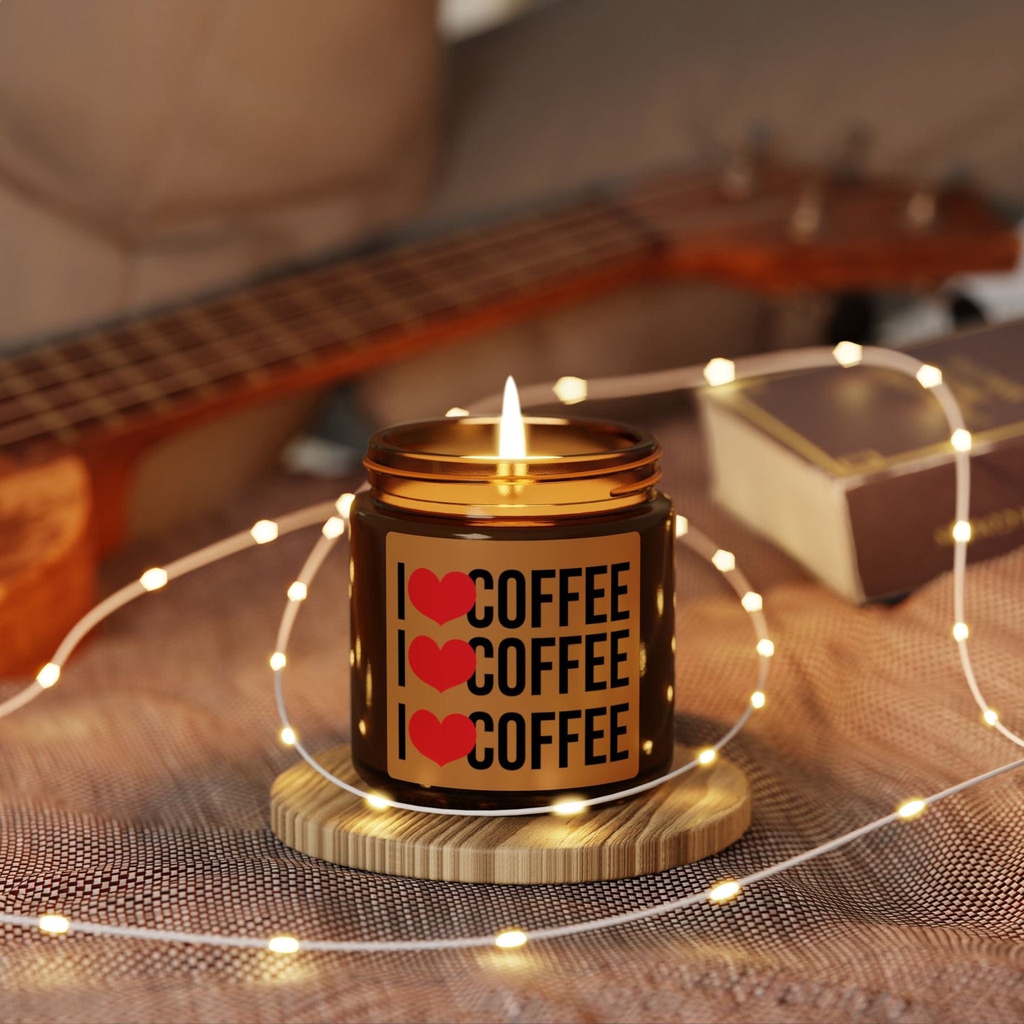 Good Bean Gifts -Coffee Lovers Amber Jar - Soy Candle