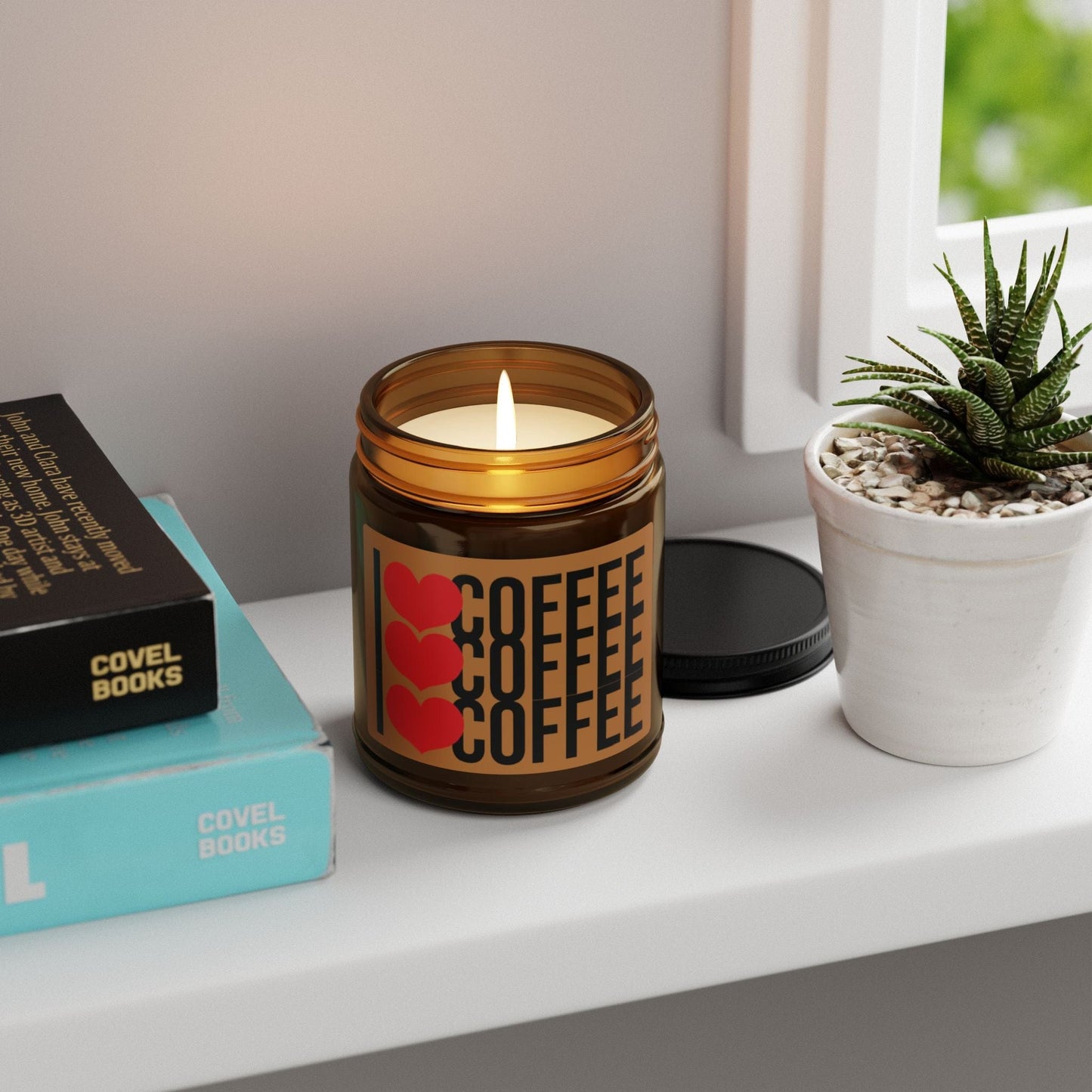 Good Bean Gifts -Coffee Lovers Amber Jar - Soy Candle