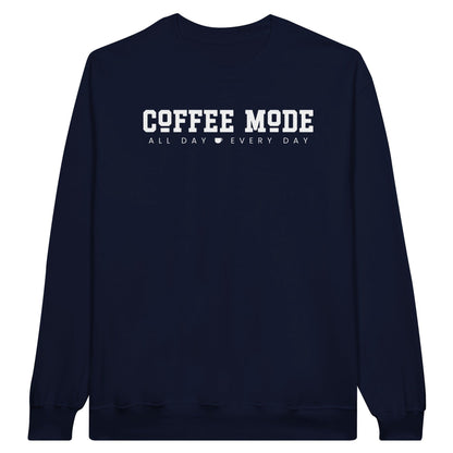 Good Bean Gifts "Coffee Mode" -Unisex Crewneck Sweatshirt Navy / M
