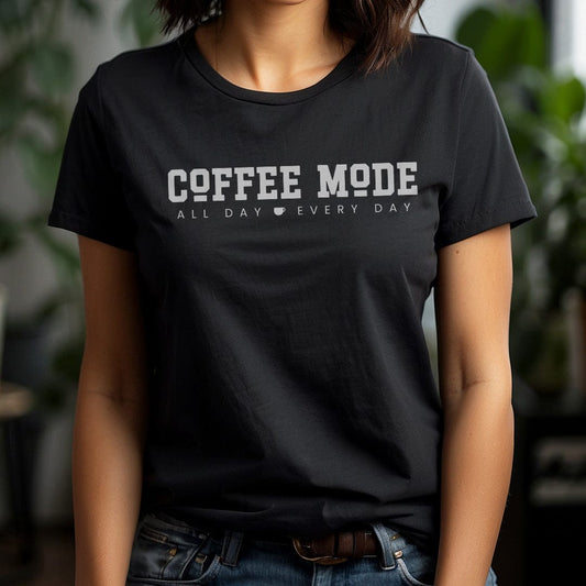 Good Bean Gifts "Coffee Mode" - Unisex Crewneck T-shirt Black / S