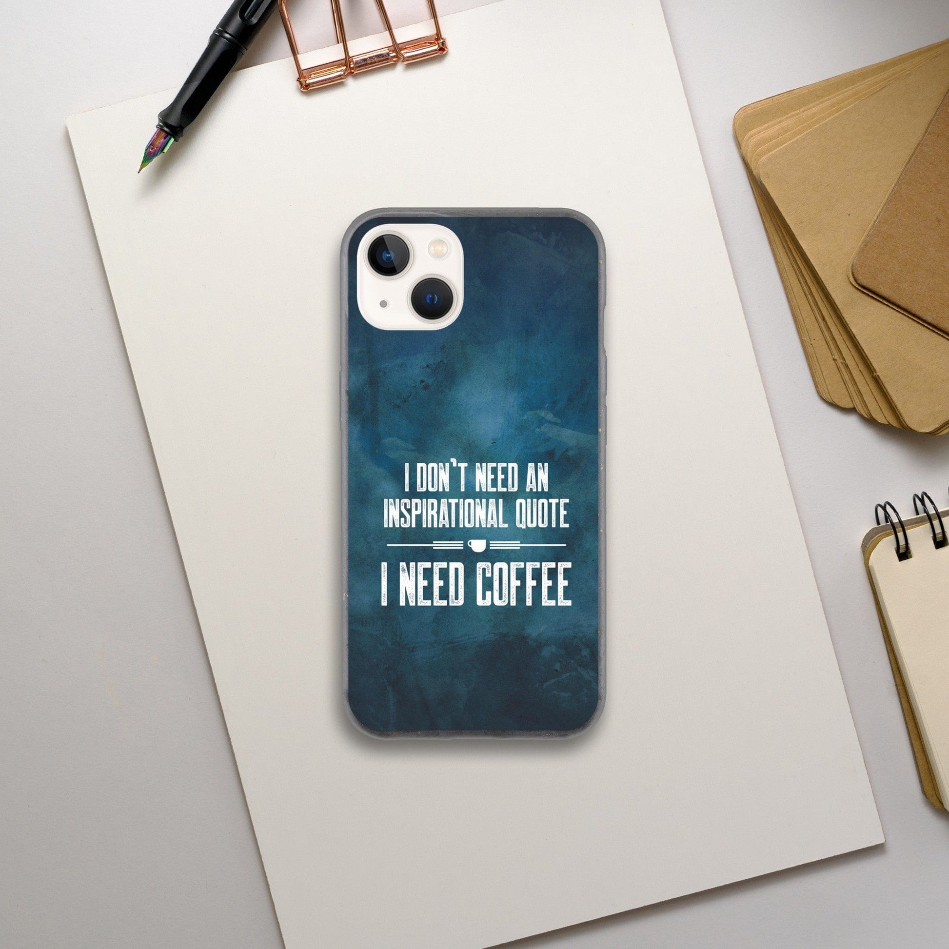 Good Bean Gifts "Coffee not Quotes" Bio Phone Case