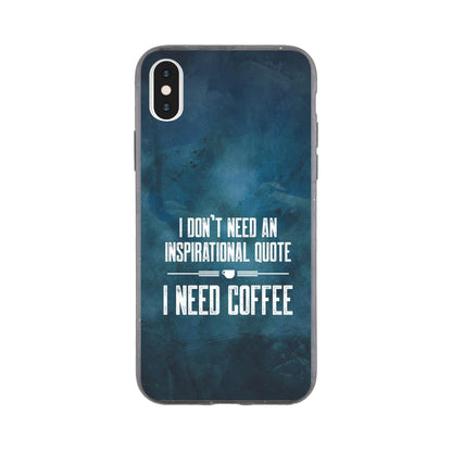 Good Bean Gifts "Coffee not Quotes" Bio Phone Case iPhone X