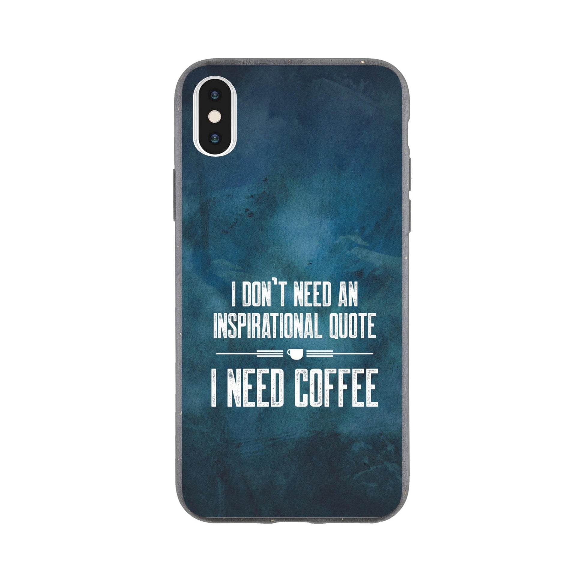 Good Bean Gifts "Coffee not Quotes" Bio Phone Case iPhone XS