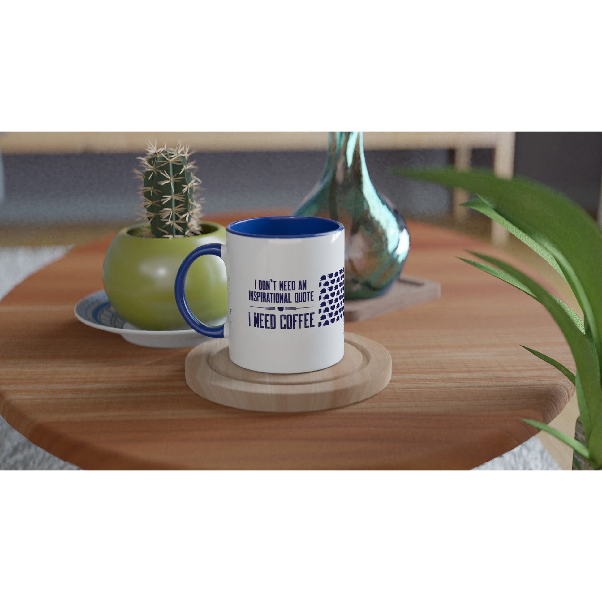 Good Bean Gifts "Coffee Not Quotes" (Coffee Bean accent) White 11oz