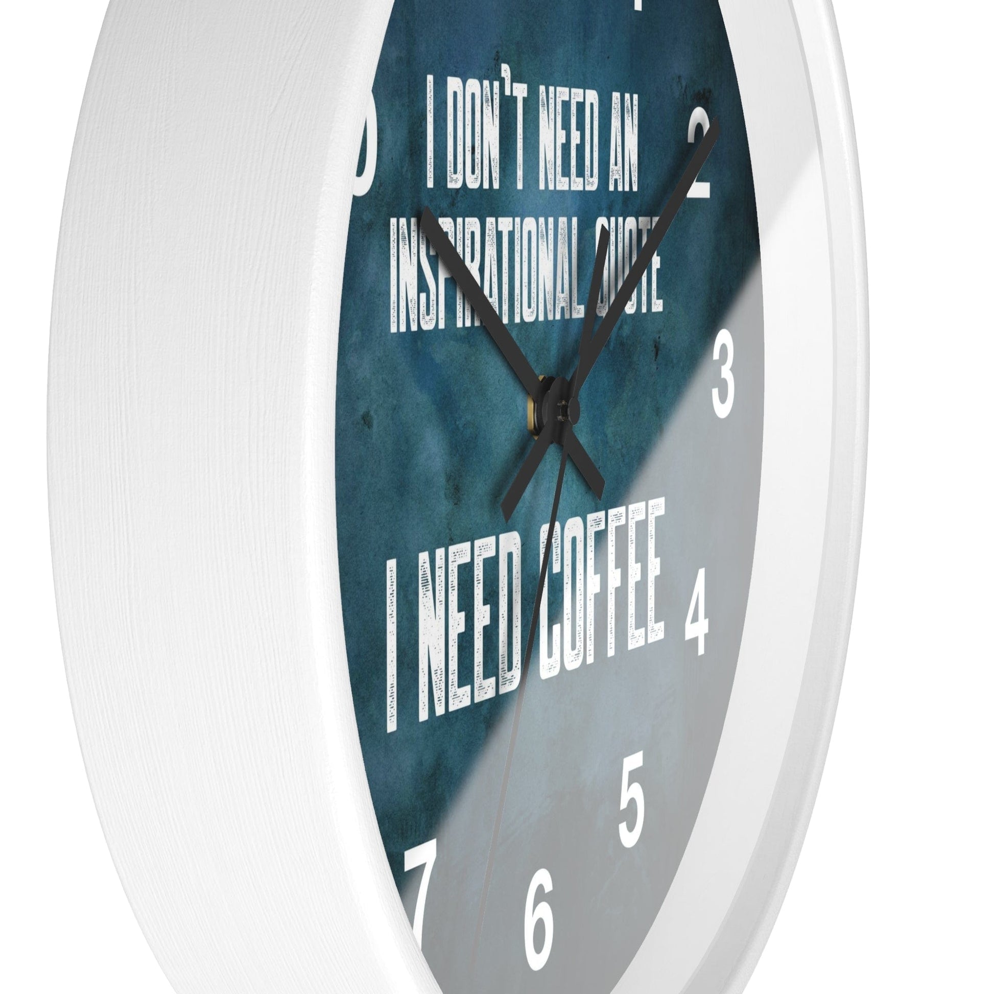 Good Bean Gifts "Coffee not Quotes" Coffee Wall Clock