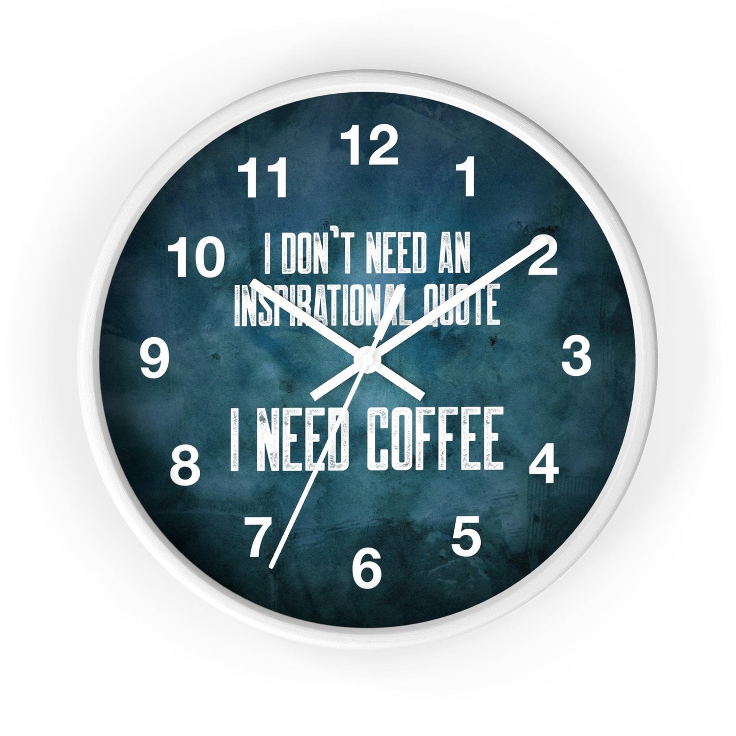 Good Bean Gifts "Coffee not Quotes" Coffee Wall Clock