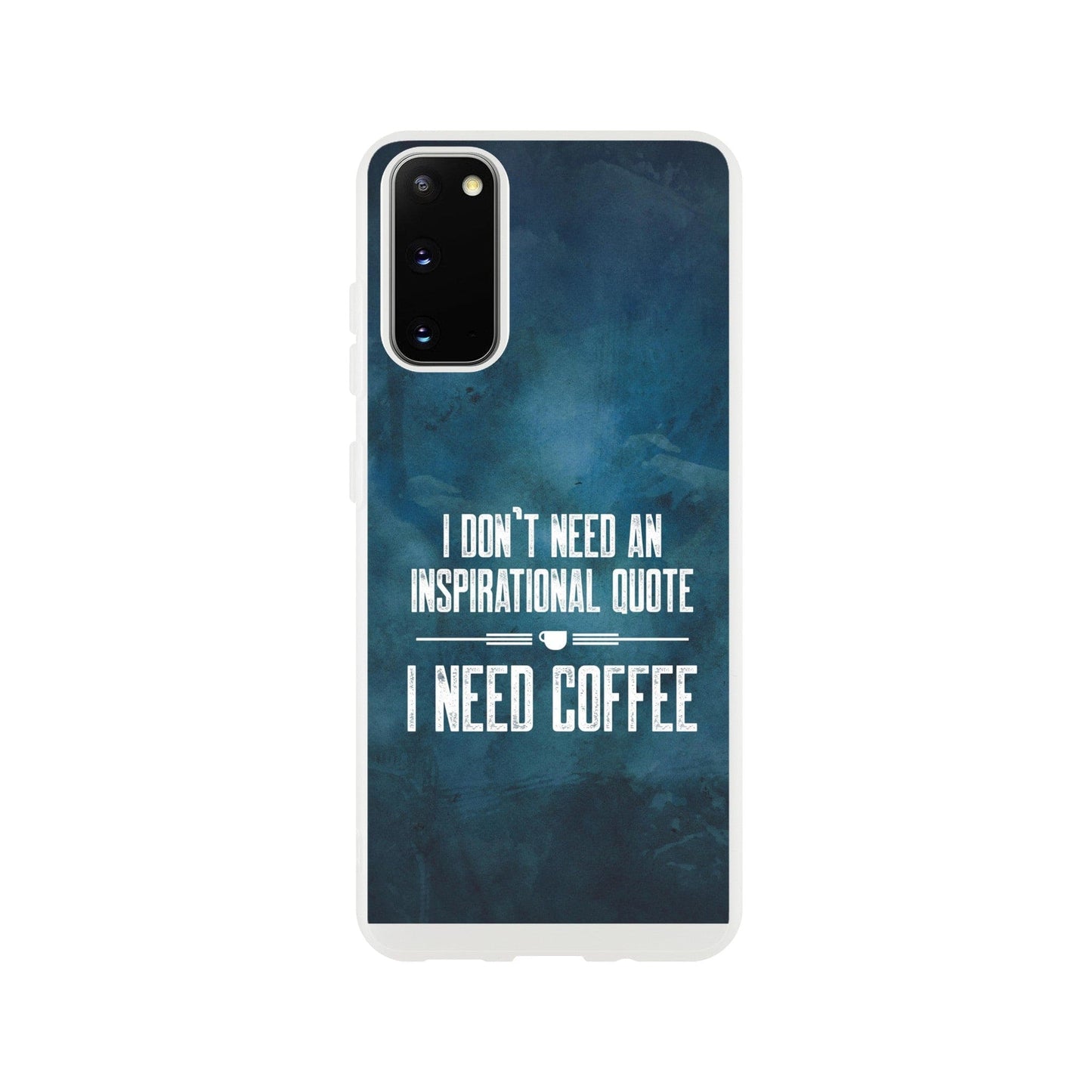 Good Bean Gifts "Coffee not Quotes" Flexi Cell Phone Case Galaxy S20
