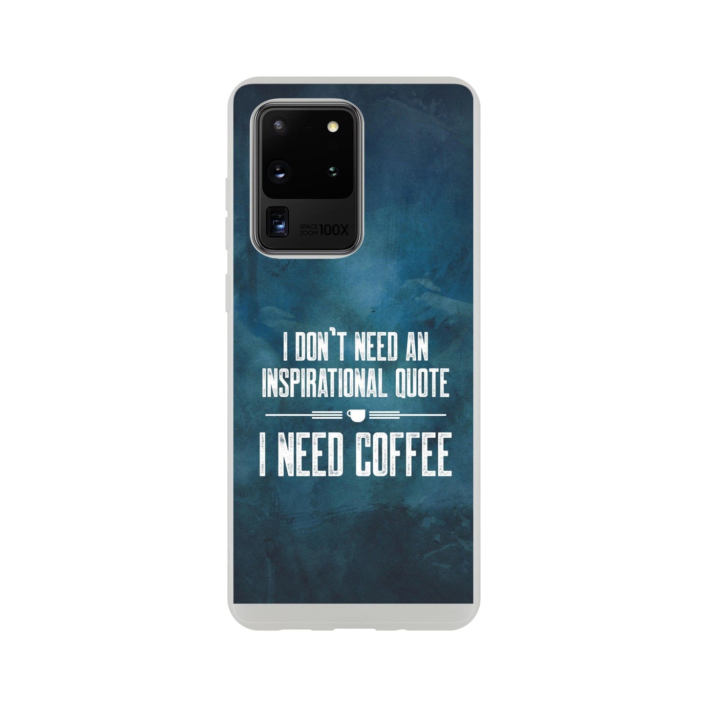 Good Bean Gifts "Coffee not Quotes" Flexi Cell Phone Case Galaxy S20 Ultra