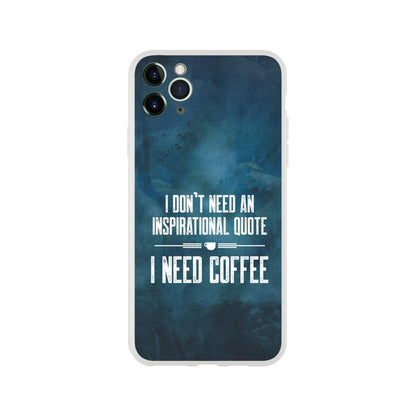 Good Bean Gifts "Coffee not Quotes" Flexi Cell Phone Case iPhone 11 Pro Max