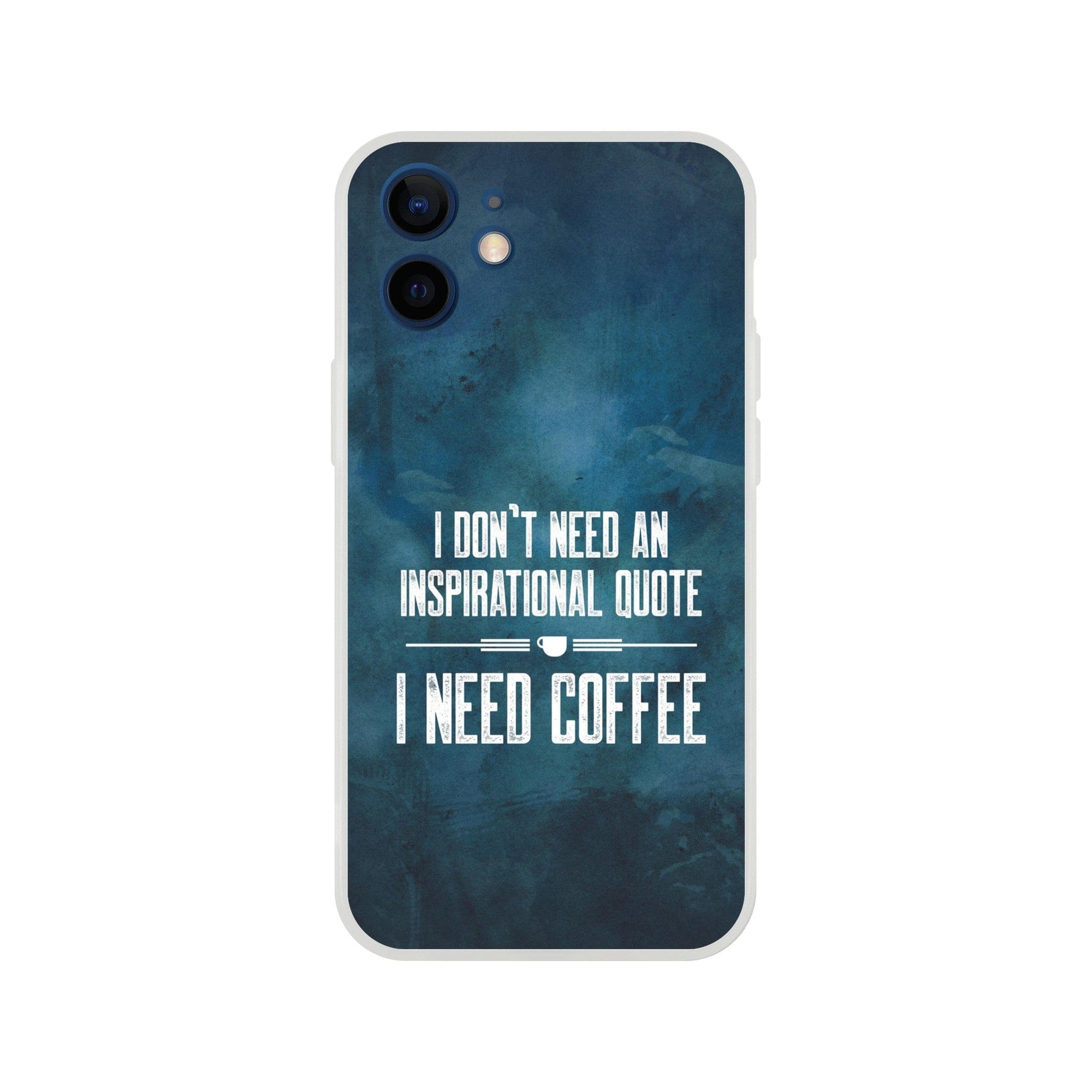 Good Bean Gifts "Coffee not Quotes" Flexi Cell Phone Case iPhone 12 Mini