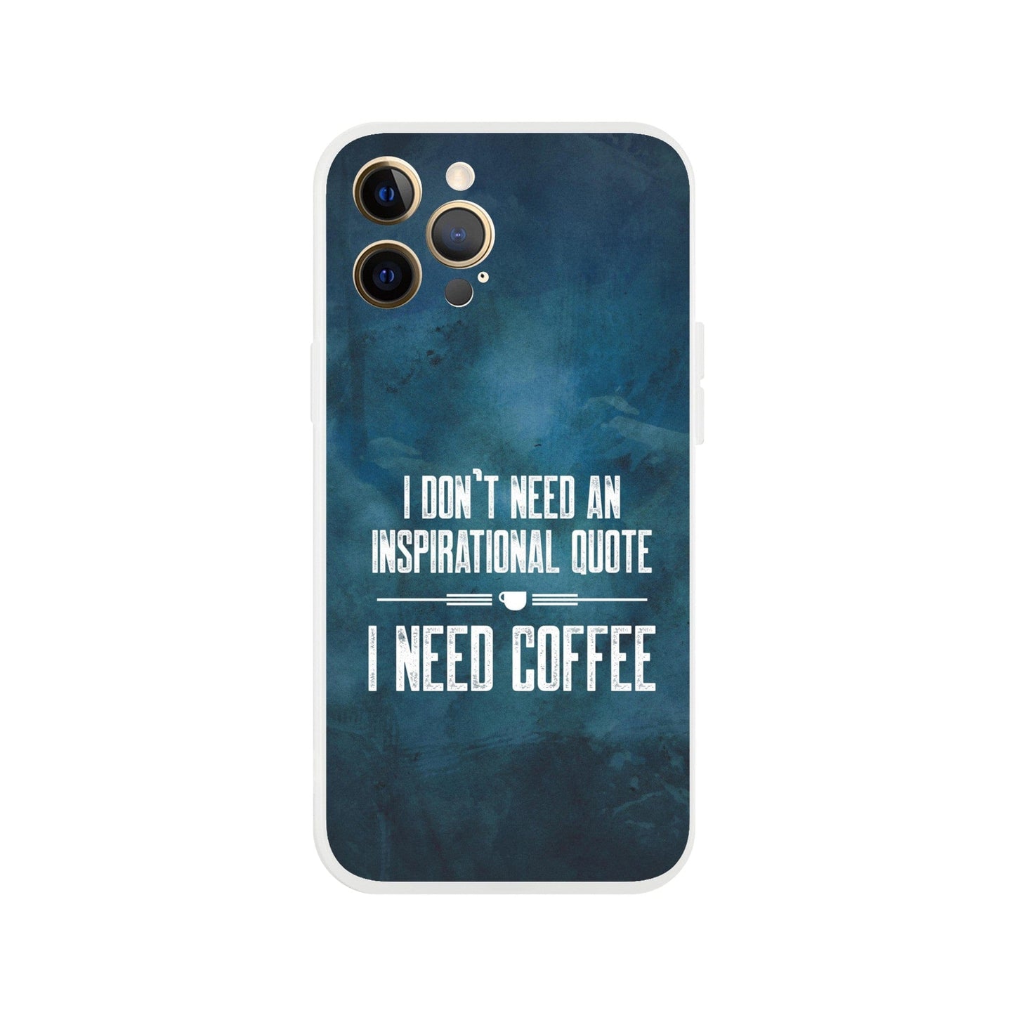 Good Bean Gifts "Coffee not Quotes" Flexi Cell Phone Case iPhone 12 Pro Max