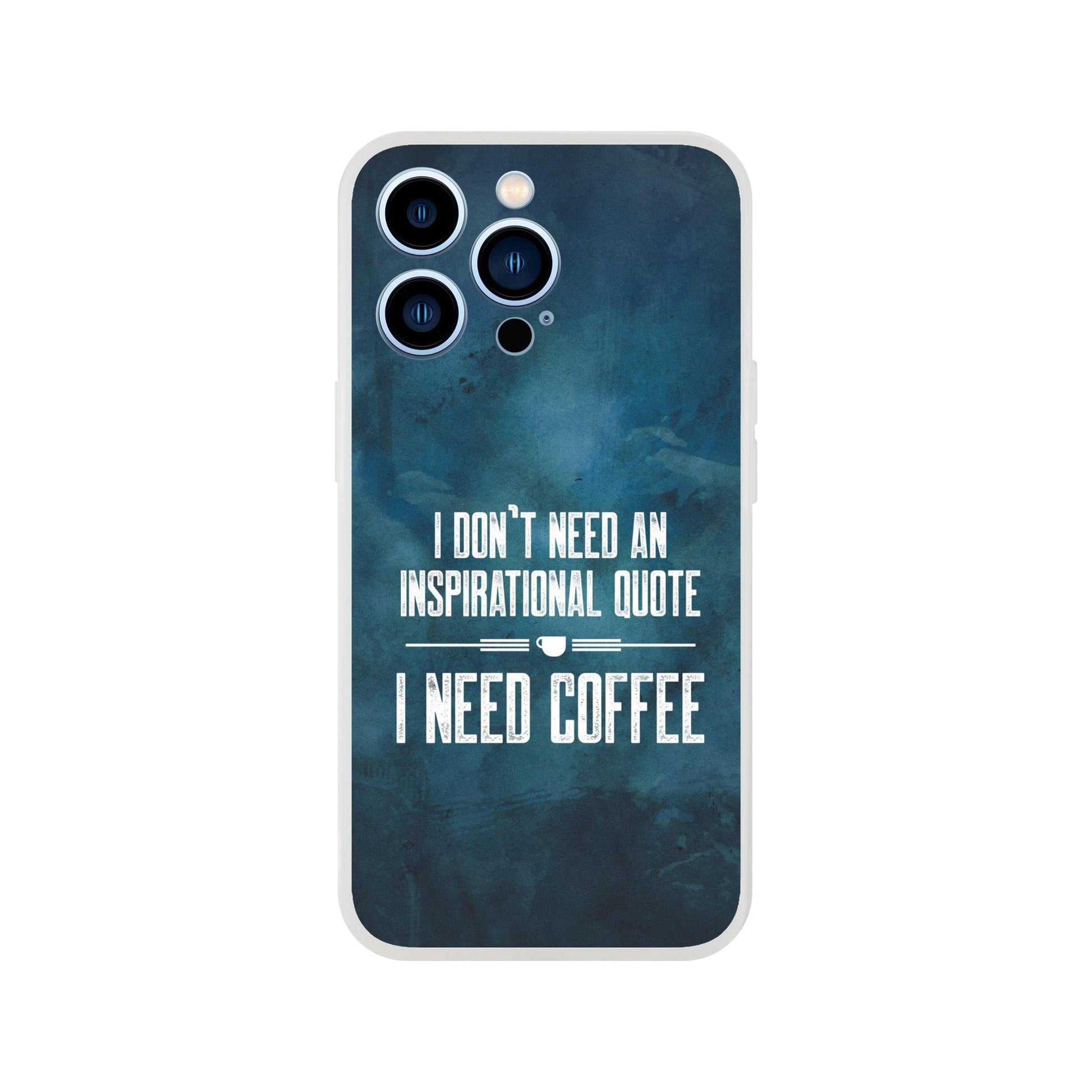 Good Bean Gifts "Coffee not Quotes" Flexi Cell Phone Case iPhone 13 Pro