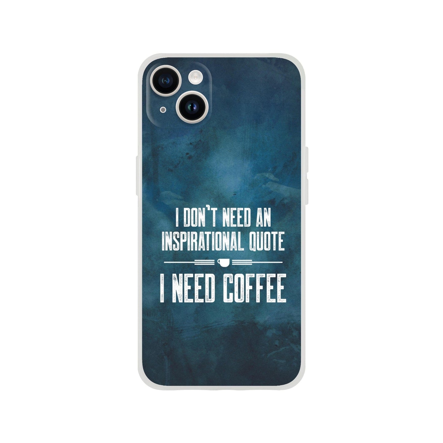 Good Bean Gifts "Coffee not Quotes" Flexi Cell Phone Case iPhone 14 Plus
