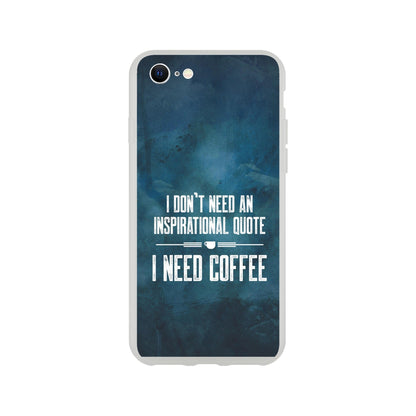 Good Bean Gifts "Coffee not Quotes" Flexi Cell Phone Case iPhone 7
