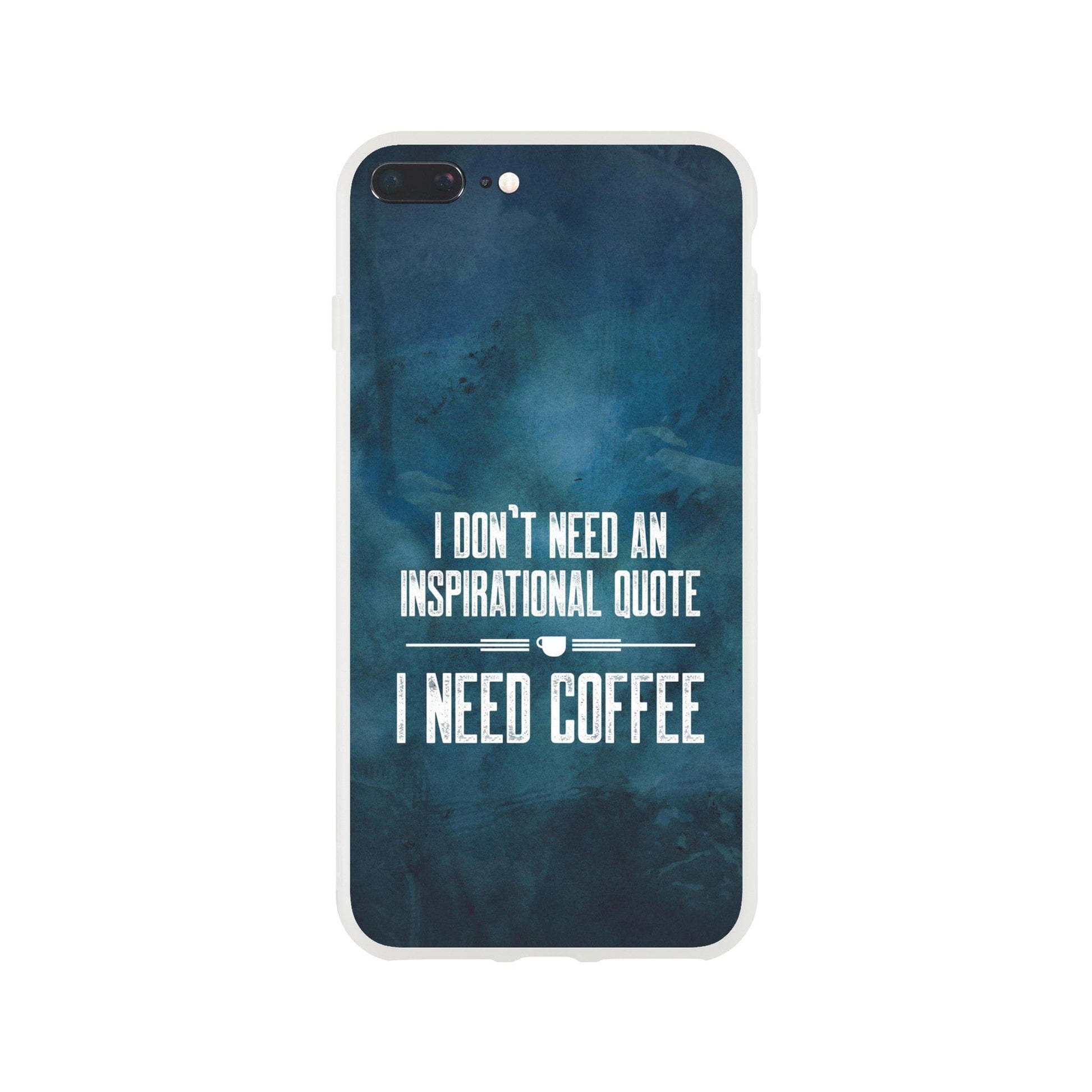 Good Bean Gifts "Coffee not Quotes" Flexi Cell Phone Case iPhone 8 Plus