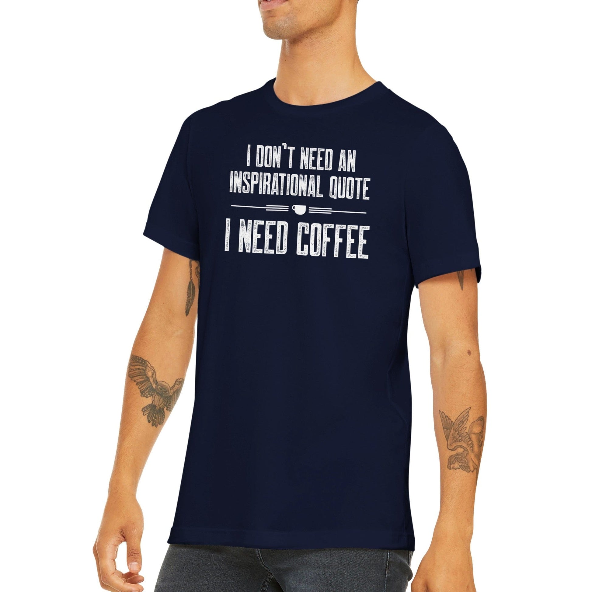 Good Bean Gifts Coffee not Quotes - Premium Crewneck T-shirt