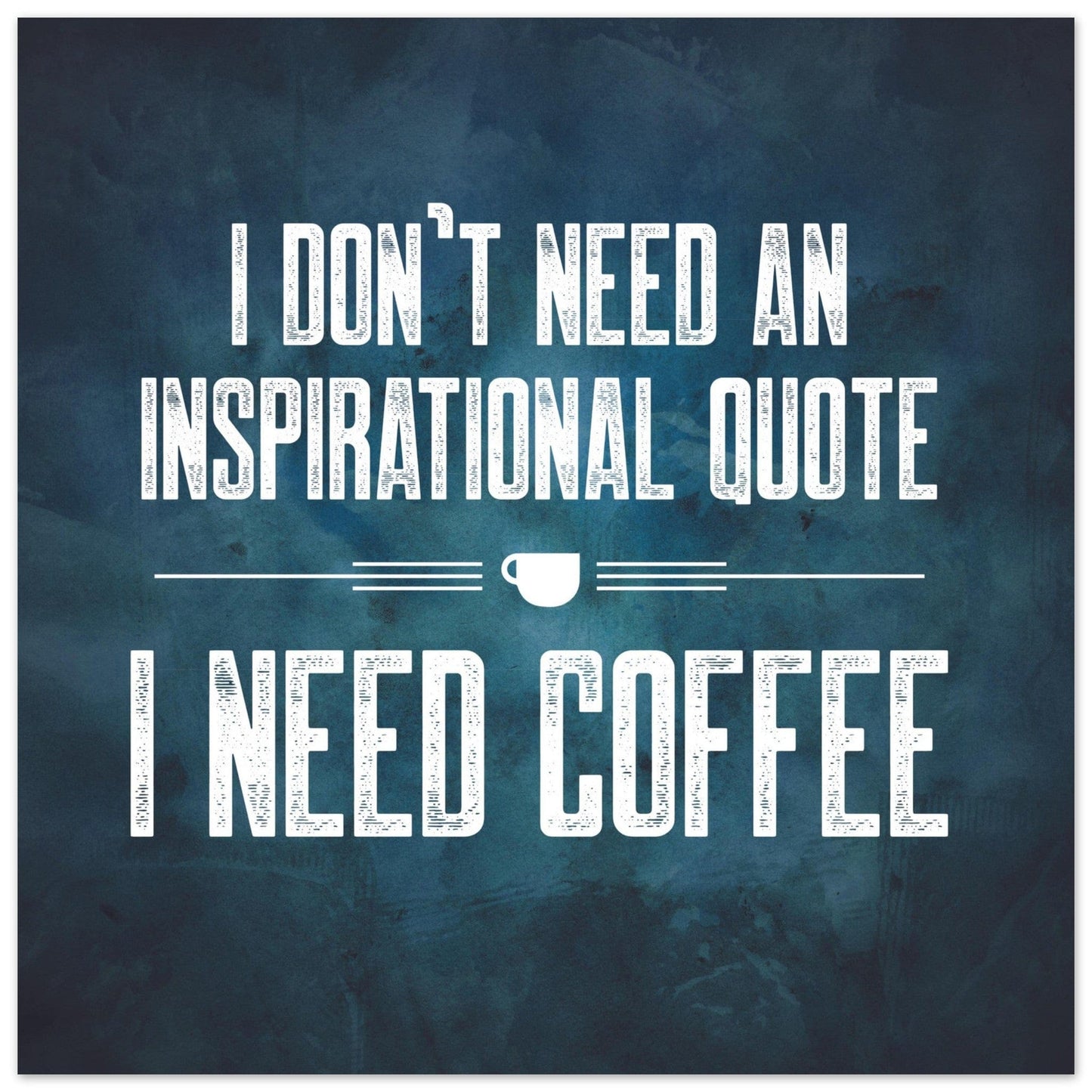 Good Bean Gifts "Coffee not Quotes" Premium Matte Paper Poster 30x30 cm / 12x12″