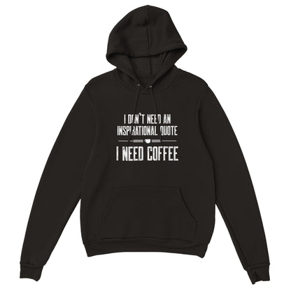 Good Bean Gifts Coffee not Quotes - Pullover Hoodie Black / XS