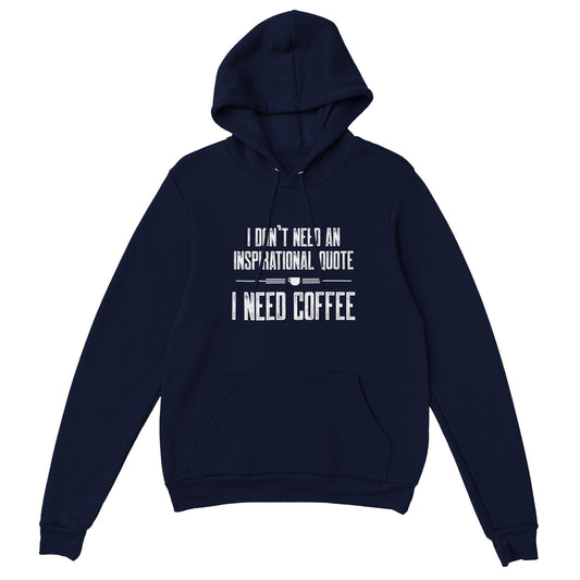 Good Bean Gifts Coffee not Quotes - Pullover Hoodie Navy / XS